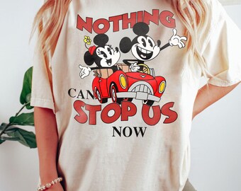 Camiseta retro de Mickey y Minnie Runaway Railway, camiseta familiar de Disney World