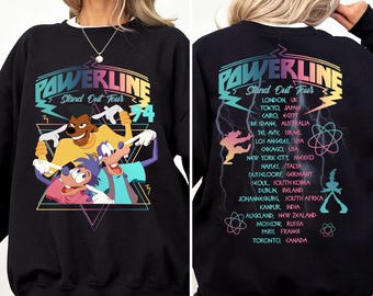 Retro Goofy Film Comfort Colors Shirt: Powerline Stand Out Tour