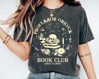 Maglietta Zodiac Academy: Maglietta del Professor Orion Book Club, Regalo per Lettori Fantasy