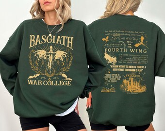 Basgiath War College Comfort Farben Shirt: Vierter Flügel Drachenreiter T-Shirt