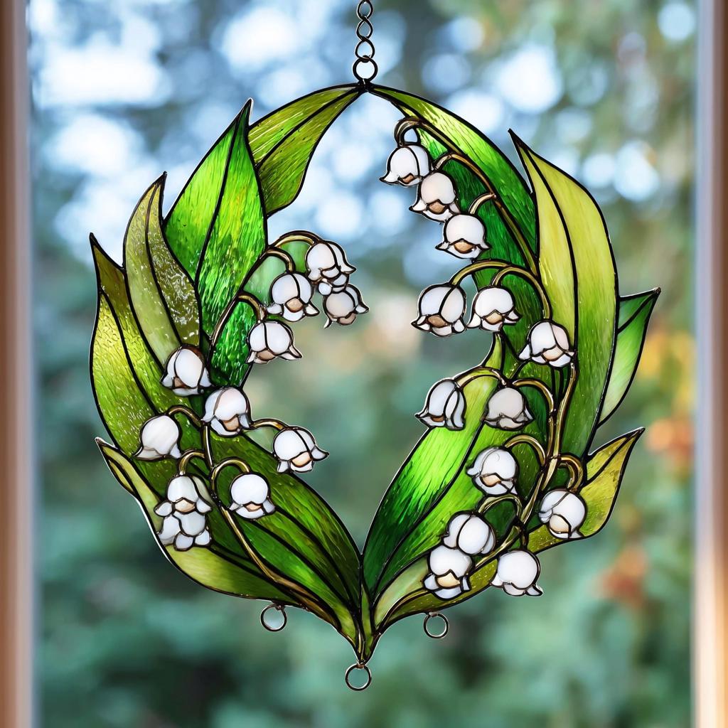 Lily of the Valley Suncatcher: Acrylic Window Decor, May Birth Flower ...