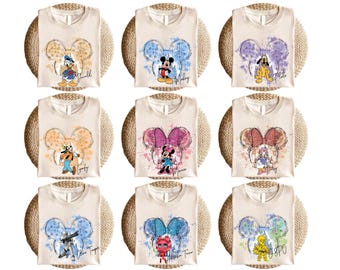 Retro Disney Characters Shirt, Vintage Mickey and Friends Tee