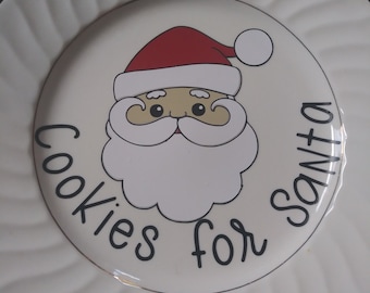 Vintage Cookies for Santa Plate Made for Fortunoff