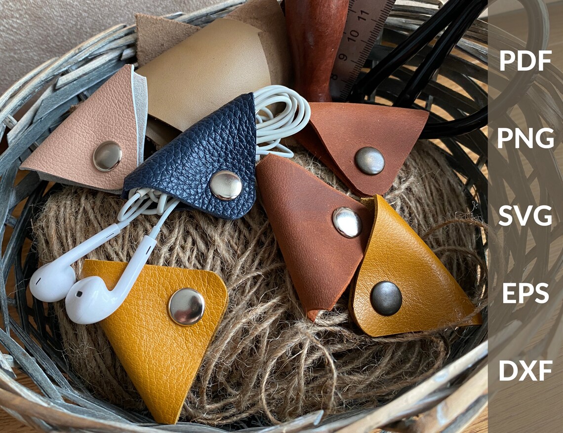 Pattern Leather Earphone/Cable Holders PDF Pattern Cord Etsy