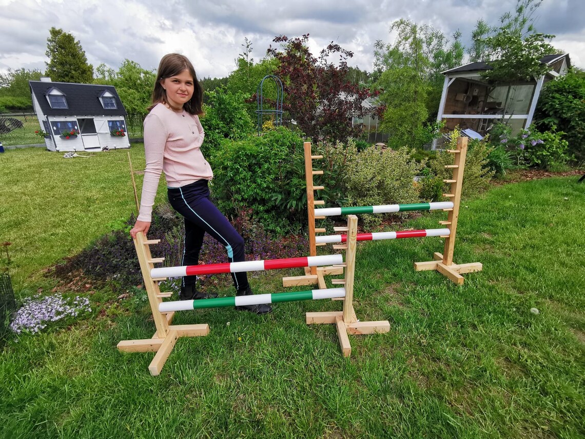 SET Obstacle sûr Hobby Horse 100 cm saut en hauteur Agility Etsy