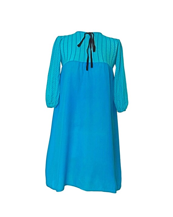 1950’s/60’s Vintage Turquoise Blue, Audrey Hepbur… - image 2