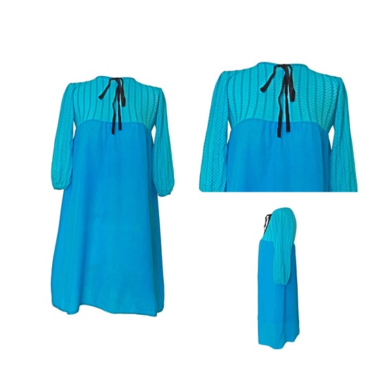 1950’s/60’s Vintage Turquoise Blue, Audrey Hepbur… - image 1