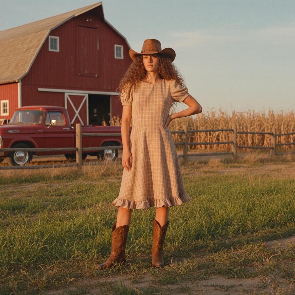 Cream Color Western Dresses - Etsy New Zealand