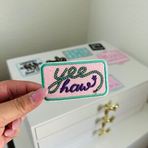Trucker hat patches | cowgirl patches | hat patches | retro patches | iron on patches | embroidered patches | western patches | bag patches