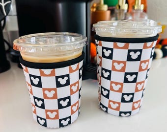 Koffiehoes muis | IJskoffiemouw | Disney koffiehoes | neutraal Disney | Geruite Disney