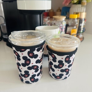 Mickey hat coffee sleeve | iced coffee sleeve | Disney coffee sleeve | Disney coffee | Mickey coffee sleeve | Disneyland coffee sleeve