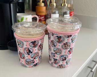 Princess koffiehoezen | mouwen voor drinkbekers | flirtprinses | Bekerhoezen voor ijsdrankjes |
