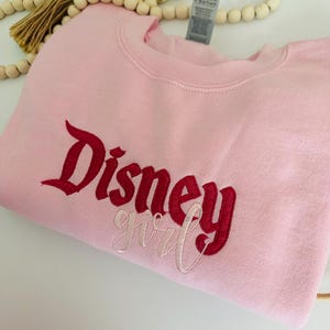 Disney girl sweater | Disney sweater | embroidery Disney park sweater |