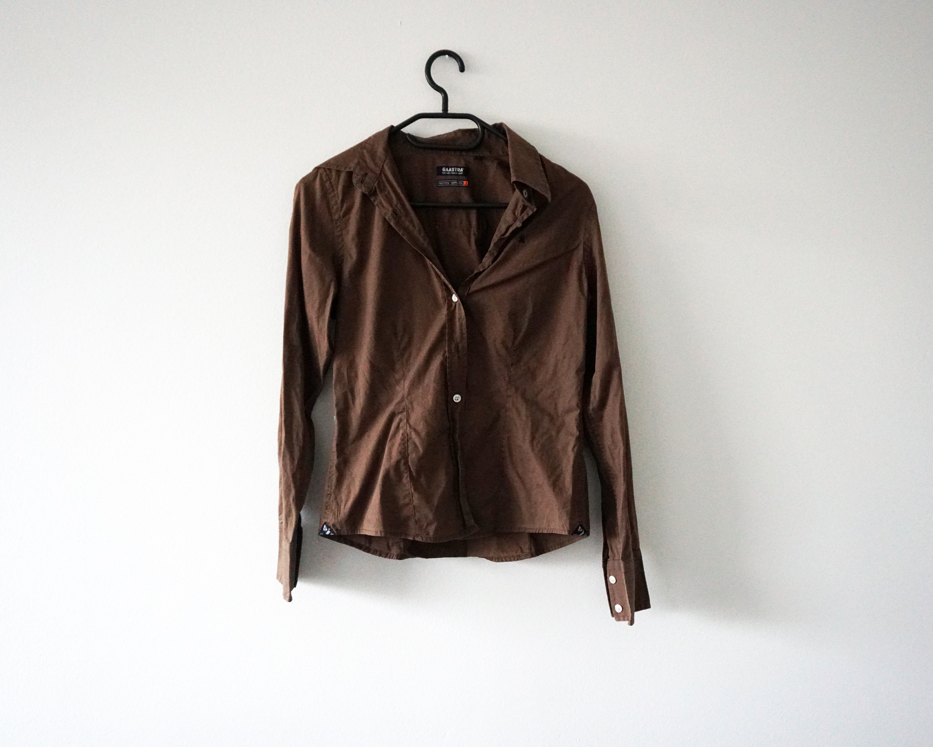 Brown Gaastra Shirt, Size S, 100 % Cotton