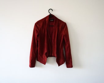 Vintage Velour Suede Jacket Made in Yugoslavia 1990