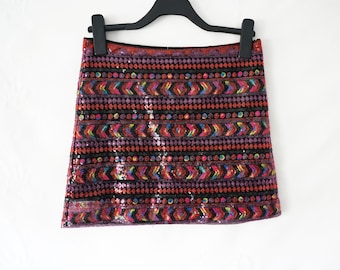 Sequin Mini Skirt, Mini Skirt, Skirt, Sequin Skirt