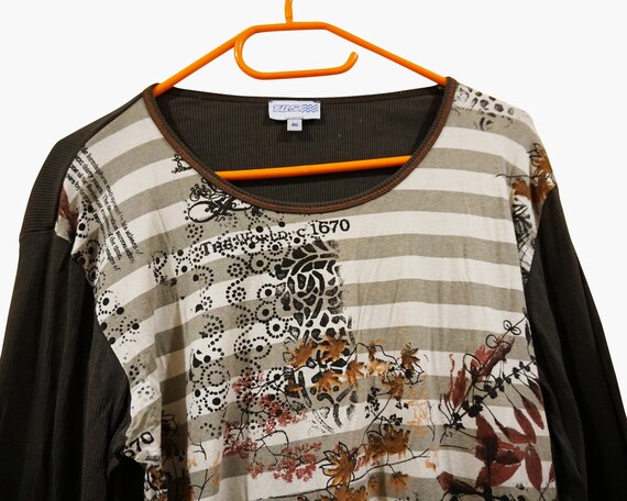 Abstract Print Long Sleeve Top - Etsy Canada
