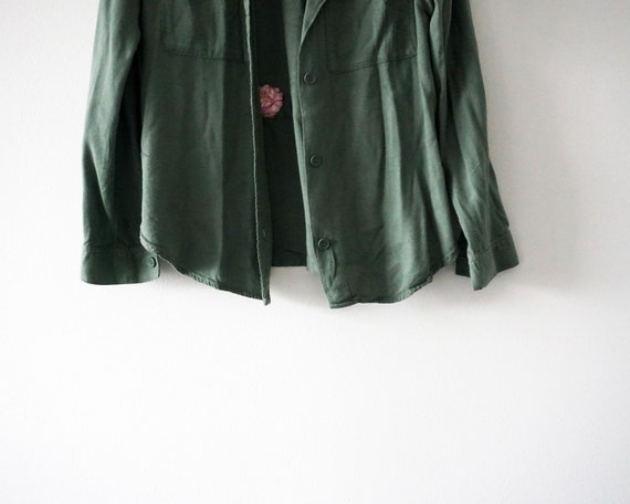 Green Long Sleeve Button Down Shirt H M Size 36 Etsy Canada