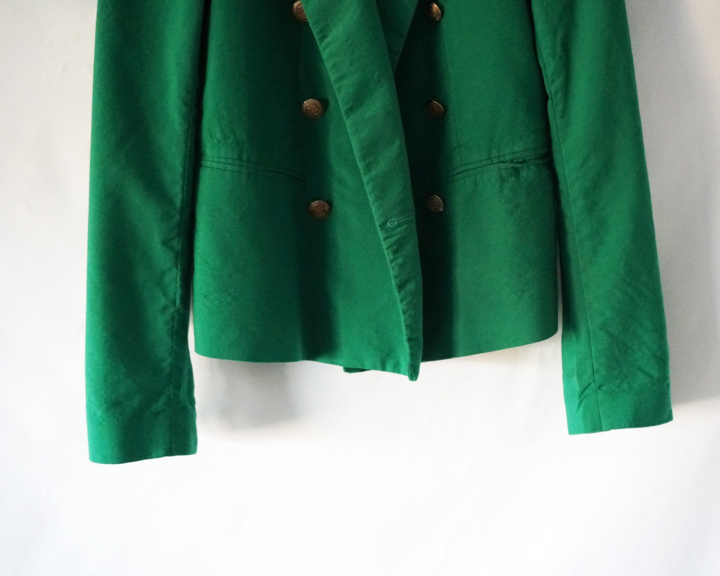 Zara Casual Green Wool Blazer Womens Minimalist Blazer Green | Etsy