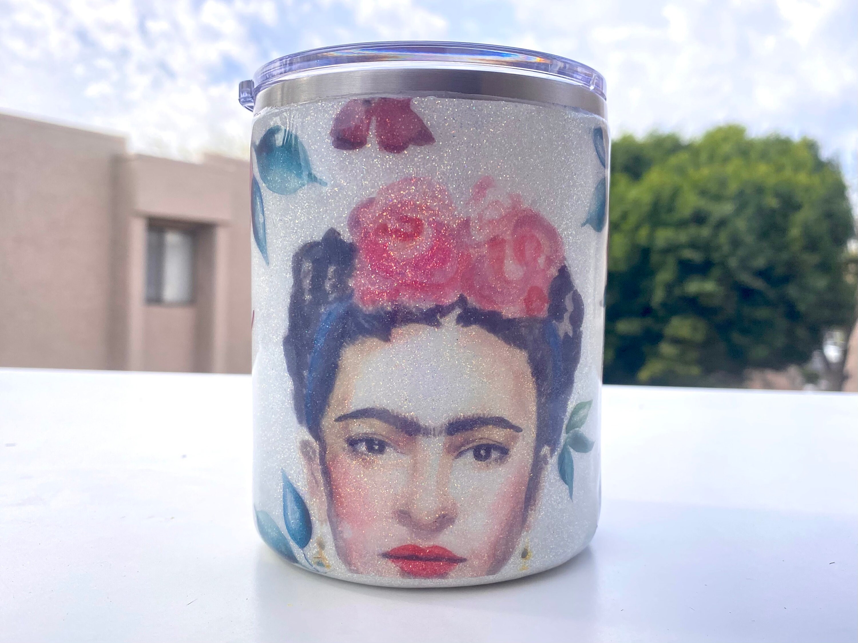 Frida Kahlo mug personalized polymer clay coffee cup for best friend personalized 3D character presetn large white mug custom coffee cup 