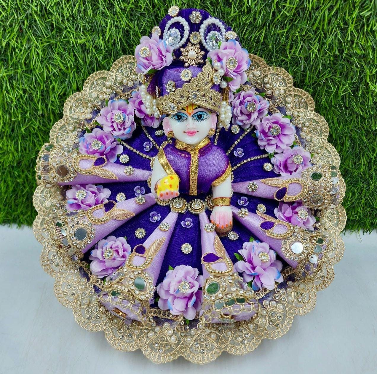 Set of 4 Laddoo Gopal Dress - Beautifully crafted 3