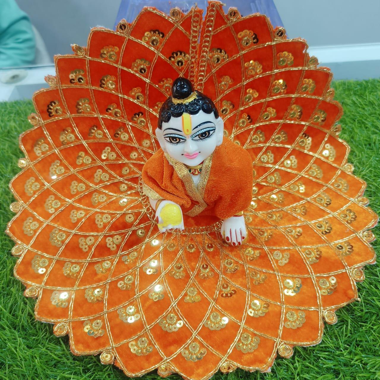 Handcrafted Velvet Dress for Laddu Gopal Ji 4