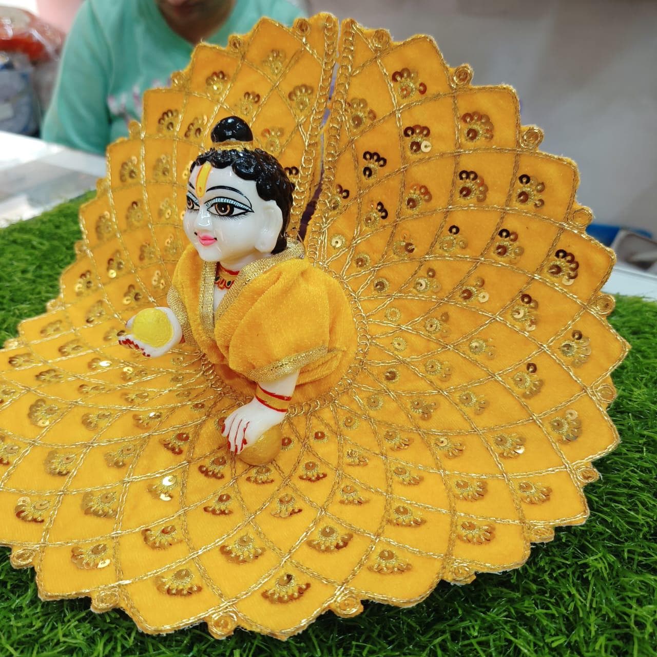 Laddu Gopal Velvet Dress, Handcrafted 4