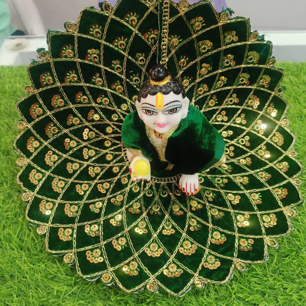 Handcrafted Velvet Dress for Laddu Gopal 4