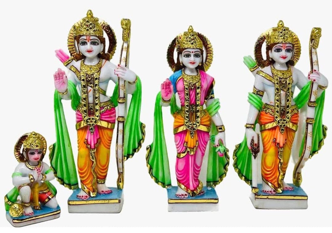 Ram Darbaar - Marble Statue - Handmade statues from Arya Creations
