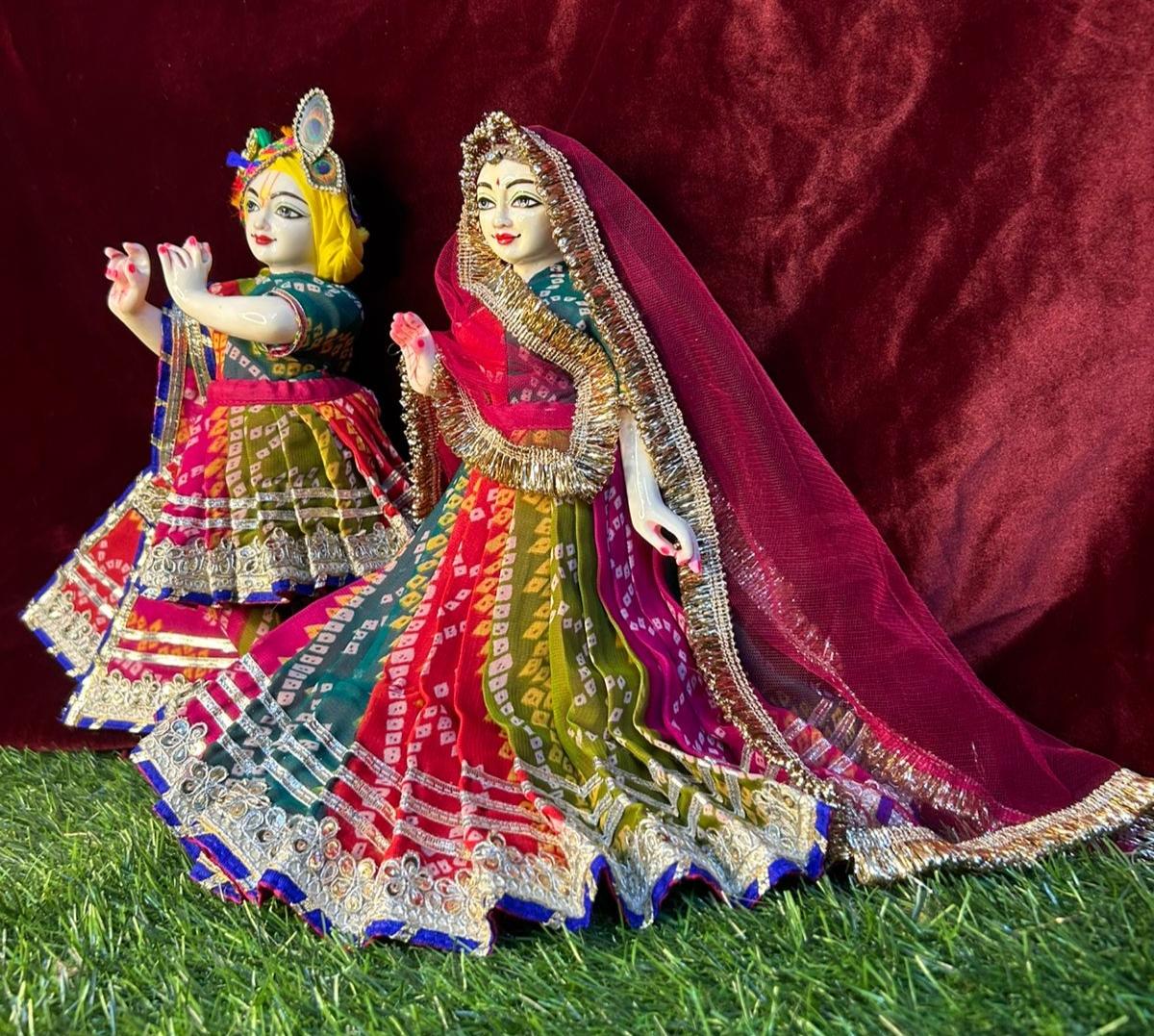 Radha Krishna Jodi Dress - High quality Handwork 3