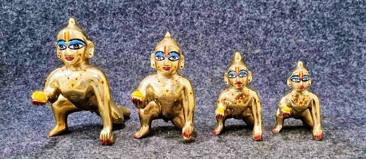 Laddoo Gopal Brass Statue 2