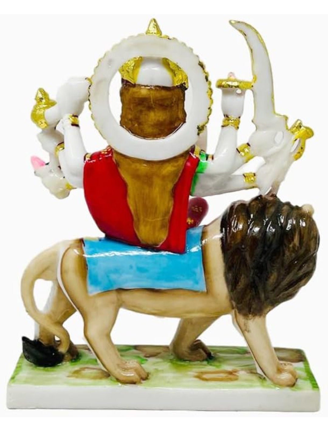 Durga Mata /Sherawaali Mata Marble Statue - 12 inch 2