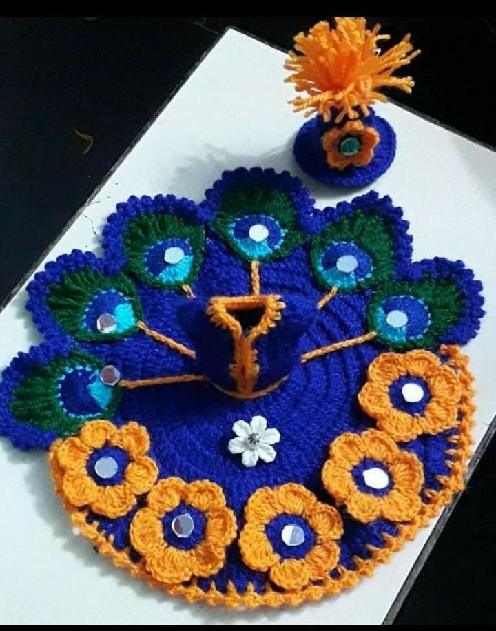 Woolen ThakurJi Dress - Handmade laddu gopal-woollen from Arya Creations