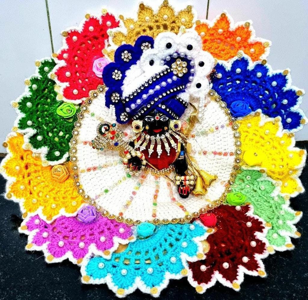 Laddu Gopal Ji Warm Woolen Dress - Radhe Radhe - Handmade laddu gopal-woollen from Arya Creations