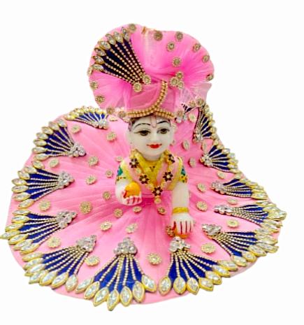 Laddu Gopal Ji Beautiful Dress with Pagdi - Specialised hand work of Vrindavan 2