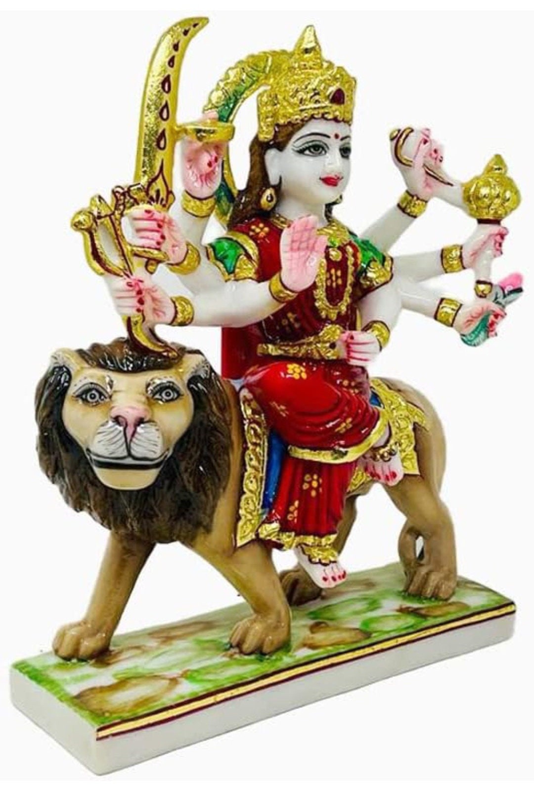 Durga Mata /Sherawaali Mata Statue - 7 inch 3