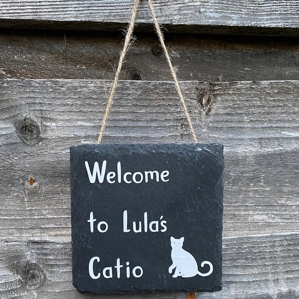 Catio Sign/Outdoor Pet Space Sign/Garden Sign/Pet House Sign/Personalised Signs/