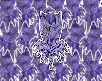 Etiqueta da pantera preta de <br> Entrega Rápida? Maravilha | Vingadores | Adesivo de vinil | BRILHANTE à prova d'água | Portátil | Garrafa de agua