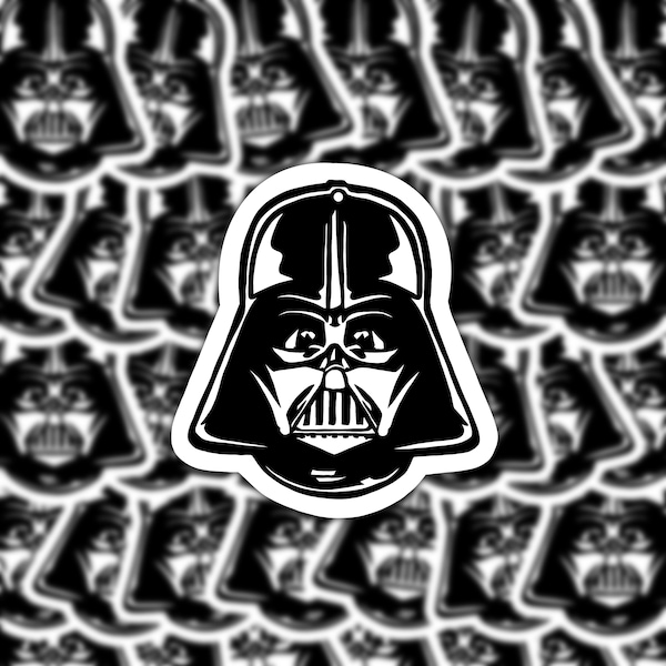 Darth Vader Sticker | Sith | Star Wars | Vinyl Sticker | GLOSSY Waterproof | Water Bottle | Laptop