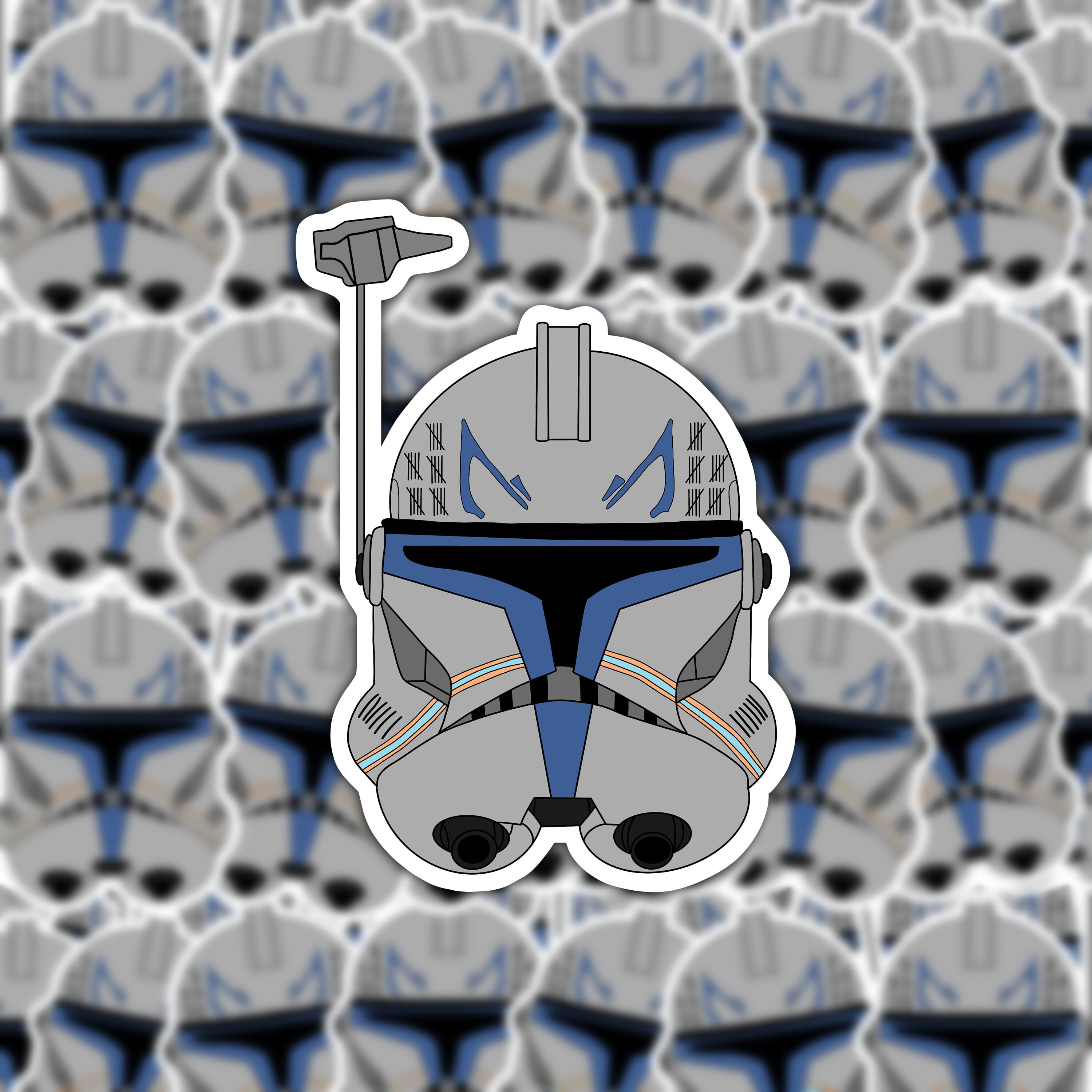 Star Wars Clone Soldier Cute Cartoon Vinyl Decal Sticker - Multiple Sizes & Colors For Cars, Laptops, Walls, Phones - View #14