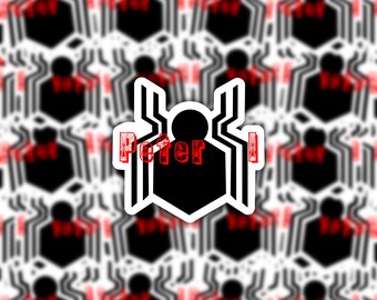 Peter 1 Sticker | Spider-Man | Marvel | Avengers | GLOSSY Waterproof | Laptop | Water bottle | Vinyl