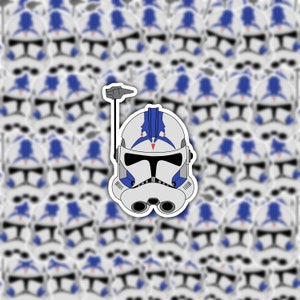 Fives Sticker | Klon helm Sticker | Klonkriege | Star Wars | Vinyl Sticker | GLÄNZENDE wasserdichte | Laptop | Wasserflasche
