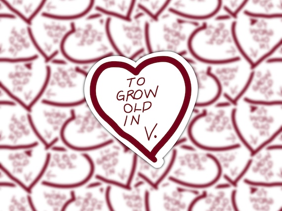 Grow Old in Heart Sticker Wandavision Marvel Avengers | Etsy