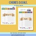 Train Set Chore Chart, Printable Chore Chart, Children's Chore Chart ...