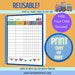 Train Set Chore Chart, Printable Chore Chart, Children's Chore Chart ...