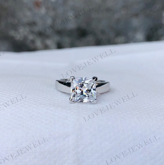 8mm princess cut best sale diamond