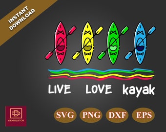 Download Kayaking Dxf Etsy