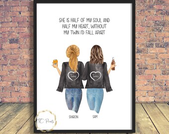 Twin Sisters Gift Etsy