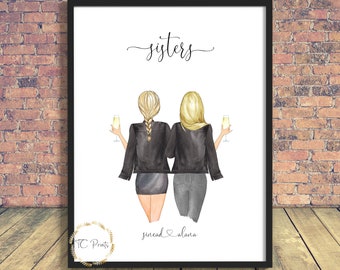 Print for frame, Personalised Sister Gift, Gift For Sister