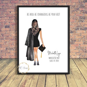 Abschlussgeschenk | Bestie Abschlussgeschenk |Bester Freund Abschlussdruck | Abschlussdruck | Bester Freund Geschenk | Personalisierte Graduation Print